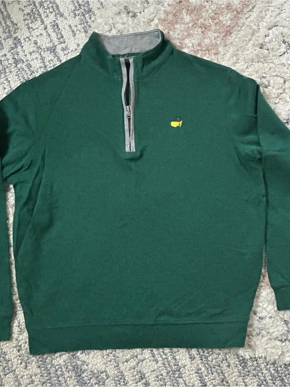 Masters Collection Green Quarter-Zip Pullover Golf Shirt